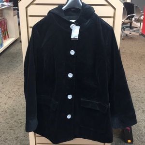 J.jill hooded tumbled cord 1x